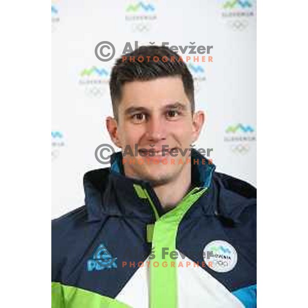 Zan Kranjec of Slovenia Olympic team for Winter Olympic Games PyeongChang 2018 in Ljubljana on January 29, 2018