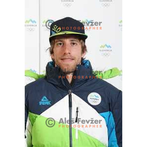 Lenart Oblak of Slovenia Olympic team for Winter Olympic Games PyeongChang 2018 in Ljubljana on January 29, 2018