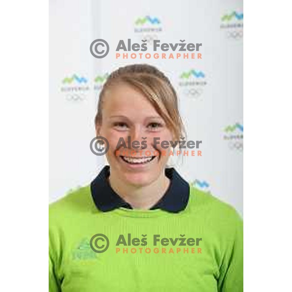 Nika Razinger of Slovenia Olympic team for Winter Olympic Games PyeongChang 2018 in Ljubljana on January 29, 2018