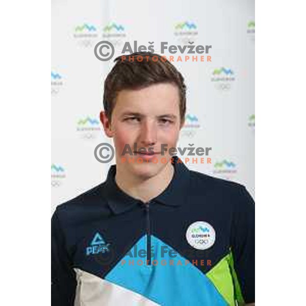 Tit Stante of Slovenia Olympic team for Winter Olympic Games PyeongChang 2018 in Ljubljana on January 29, 2018