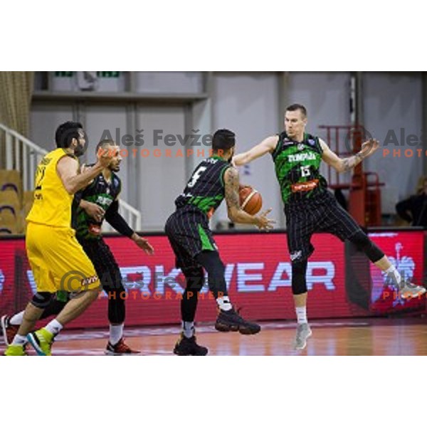 Gregor Hrovat in action during FIBA Basketball Champions league basketball match between Petrol Olimpija and AEK, Tivoli, Ljubljana, Slovenia on January 30, 2018