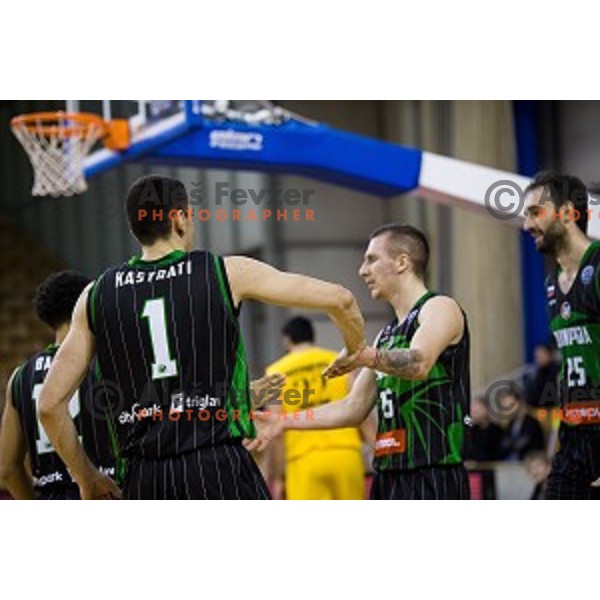 Gregor Hrovat in action during FIBA Basketball Champions league basketball match between Petrol Olimpija and AEK, Tivoli, Ljubljana, Slovenia on January 30, 2018