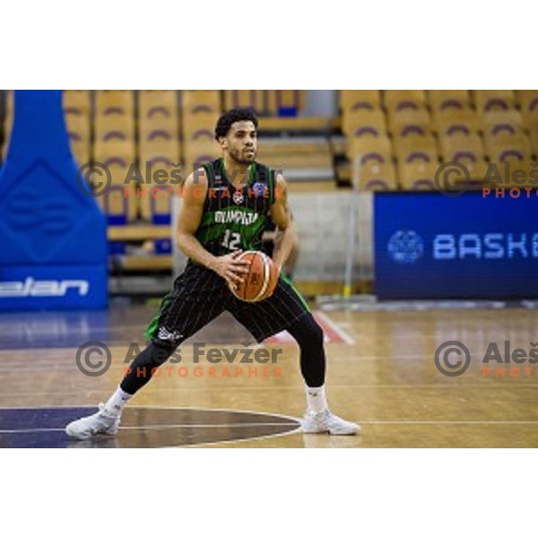 Talor Battle in action during FIBA Basketball Champions league basketball match between Petrol Olimpija and AEK, Tivoli, Ljubljana, Slovenia on January 30, 2018