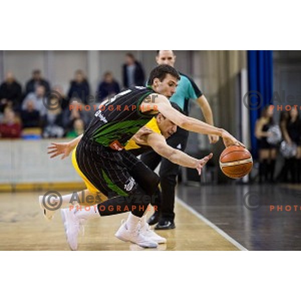 Igor Tratnik in action during FIBA Basketball Champions league basketball match between Petrol Olimpija and AEK, Tivoli, Ljubljana, Slovenia on January 30, 2018