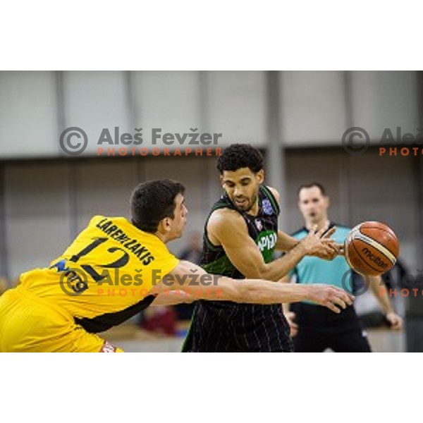 Talor Battle in action during FIBA Basketball Champions league basketball match between Petrol Olimpija and AEK, Tivoli, Ljubljana, Slovenia on January 30, 2018