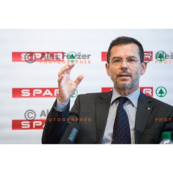 Igor Mervic during Spar Cup final draw, Ljubljana, Slovenia on January 31, 2018
