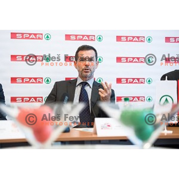 Igor Mervic during Spar Cup final draw, Ljubljana, Slovenia on January 31, 2018