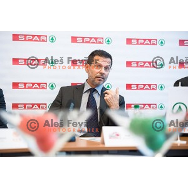 Igor Mervic during Spar Cup final draw, Ljubljana, Slovenia on January 31, 2018