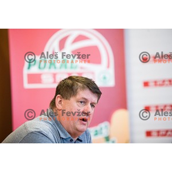 Roman Lisac during Spar Cup final draw, Ljubljana, Slovenia on January 31, 2018