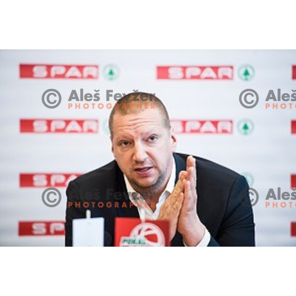 Matej Erjavec during Spar Cup final draw, Ljubljana, Slovenia on January 31, 2018