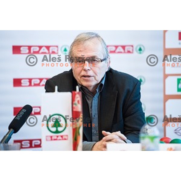 during Spar Cup final draw, Ljubljana, Slovenia on January 31, 2018