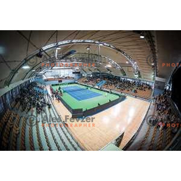 Arena Lukna during Davis Cup 2018 match between Slovenia nad Poland, played in Lukna, Maribor, Slovenia on February 3, 2018