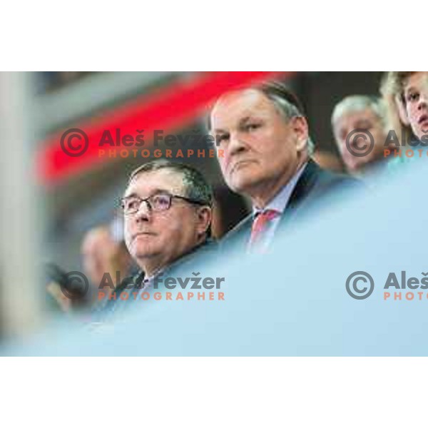 Andrej Fistravec, Mayor of Maribor and Marko Umberger, president of Slovenia tennis Federation during Davis Cup 2018 played in Lukna, Maribor, Slovenia on February 3, 2018