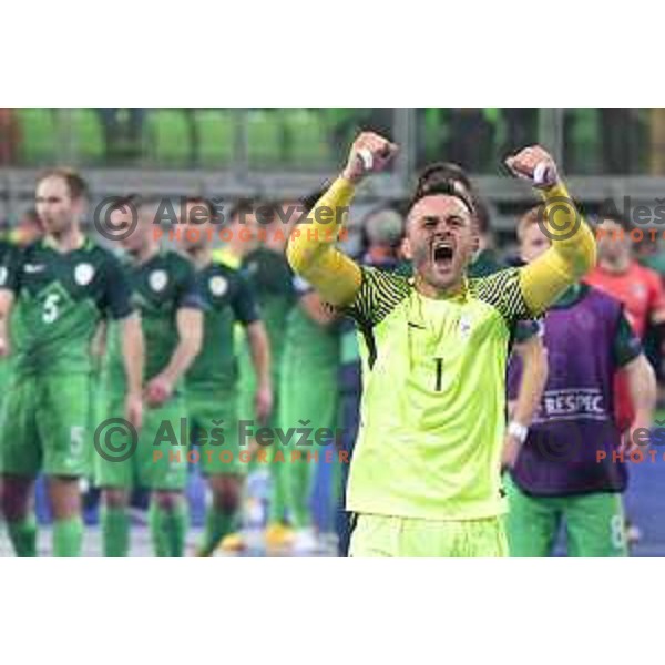 Damir Puskar of Slovenia in action during futsal match between Slovenia and Serbia at UEFA Futsal Euro 2018 in Stozice, Ljubljana on January 30, 2018