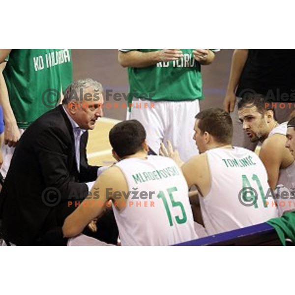 Sasa Doncic, Stipe Modric of Ilirija during Nova KBM league basketball match between Ilirija and Zlatorog in Tivoli Hall, Ljubljana, Slovenia on February 4, 2018
