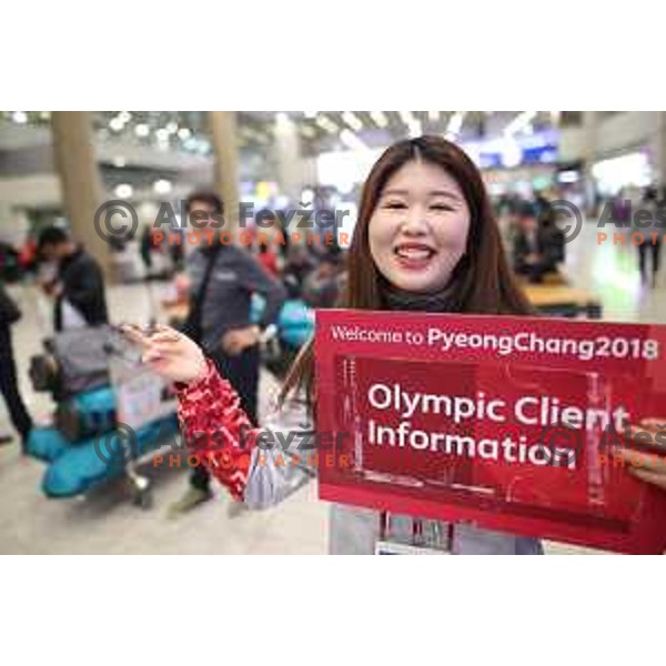 Incheon Airport, Seul is entry point for PyeongChang 2018 Winter Olympic Games South Korea on February 6, 2018