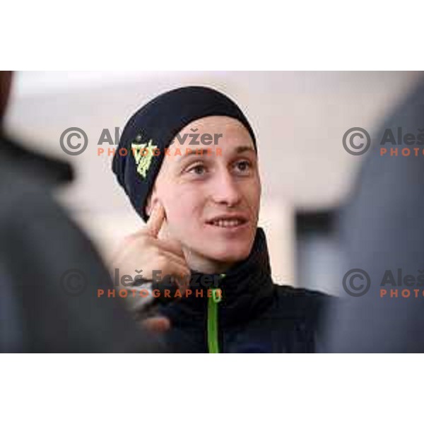 Peter Prevc at press conference of Slovenia Olympic team in Slovenia House at PyeongChang 2018 Winter Olympic Games, South Korea on February 7, 2018