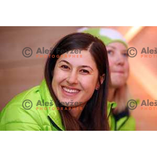 press conference of Slovenia Ski team in Slovenia House at PyeongChang 2018 Winter Olympic Games, South Korea on February 8, 2018
