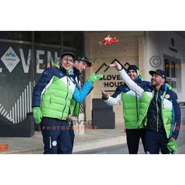 press conference of Slovenia Ski team in Slovenia House at PyeongChang 2018 Winter Olympic Games, South Korea on February 8, 2018