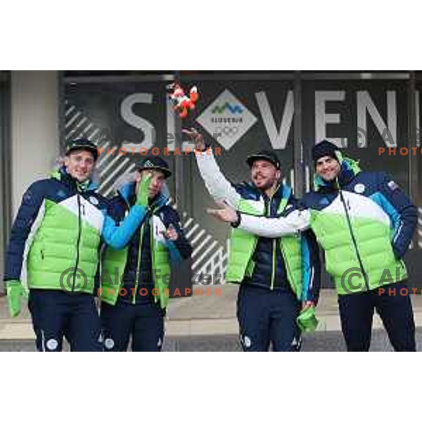 press conference of Slovenia Ski team in Slovenia House at PyeongChang 2018 Winter Olympic Games, South Korea on February 8, 2018
