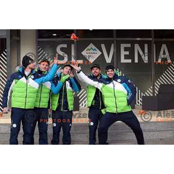 press conference of Slovenia Ski team in Slovenia House at PyeongChang 2018 Winter Olympic Games, South Korea on February 8, 2018