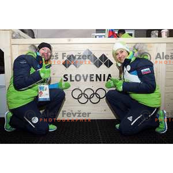 press conference of Slovenia Ski team in Slovenia House at PyeongChang 2018 Winter Olympic Games, South Korea on February 8, 2018