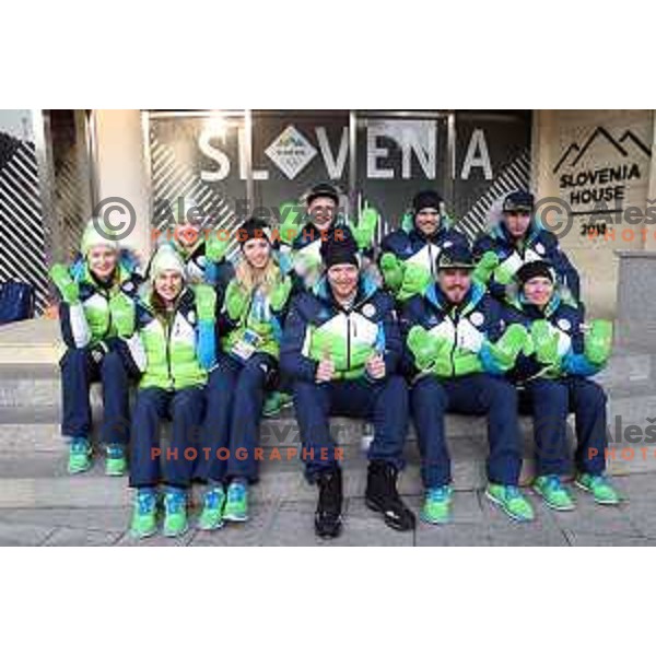 press conference of Slovenia Ski team in Slovenia House at PyeongChang 2018 Winter Olympic Games, South Korea on February 8, 2018