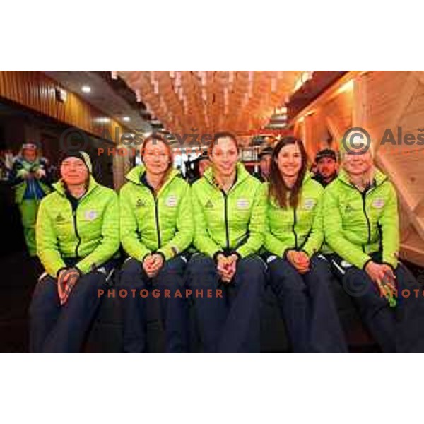 press conference of Slovenia Ski team in Slovenia House at PyeongChang 2018 Winter Olympic Games, South Korea on February 8, 2018