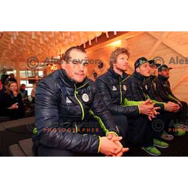 press conference of Slovenia Ski team in Slovenia House at PyeongChang 2018 Winter Olympic Games, South Korea on February 8, 2018