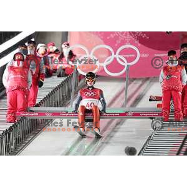 Tilen Bartol (SLO) at Ski jumping Men\'s Normal Hill Individual Qaulification during PyeongChang 2018 Winter Olympic Games, South Korea on February 8, 2018