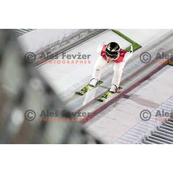 Peter Prevc (SLO) at Ski jumping Men\'s Normal Hill Individual Qaulification during PyeongChang 2018 Winter Olympic Games, South Korea on February 8, 2018