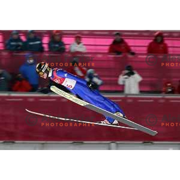Richard Freitag (GER) at Ski jumping Men\'s Normal Hill Individual Qaulification during PyeongChang 2018 Winter Olympic Games, South Korea on February 8, 2018