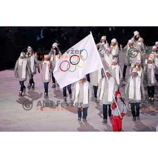 Opening Ceremony of PyeongChang 2018 Winter Olympic Games, South Korea on February 9, 2018