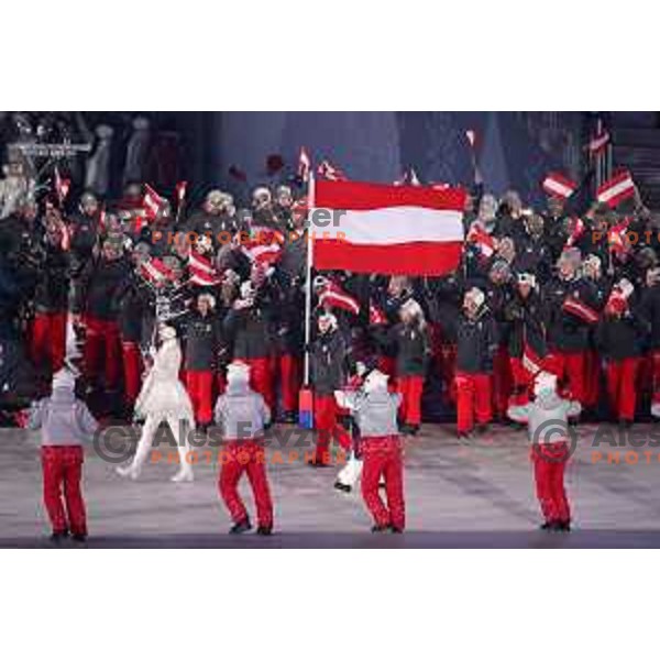 Anna Veith (AUT) at Opening Ceremony of PyeongChang 2018 Winter Olympic Games, South Korea on February 9, 2018