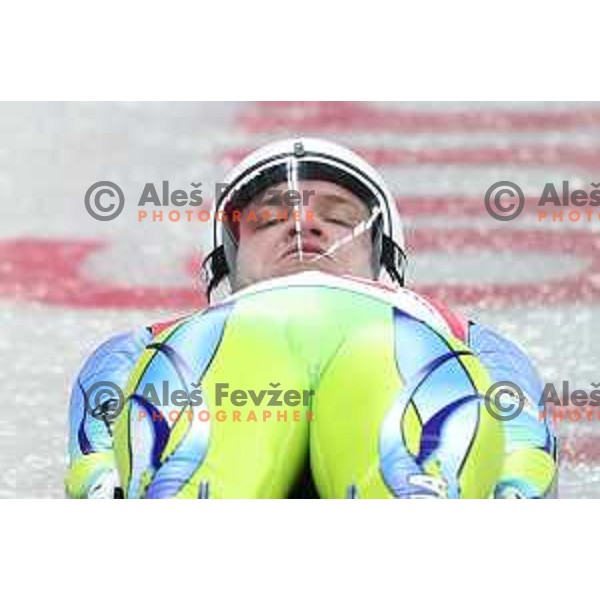 Tilen Sirse (SLO) competing in Luge at Sliding centre during PyeongChang 2018 Winter Olympic Games, South Korea on February 10, 2018