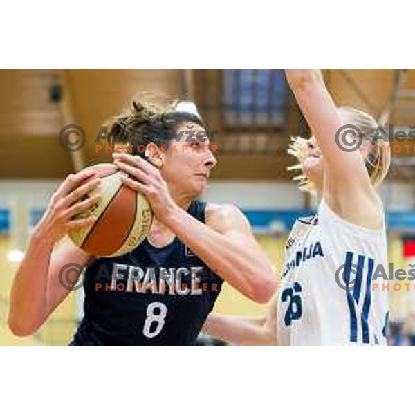 Helena Ciak of France in action during Women’s EuroBasket 2019 Qualifiers basketball match between Slovenia and France, played in Arena Gimnazija Celje-Center, Celje, Slovenia on Februry 10, 2018