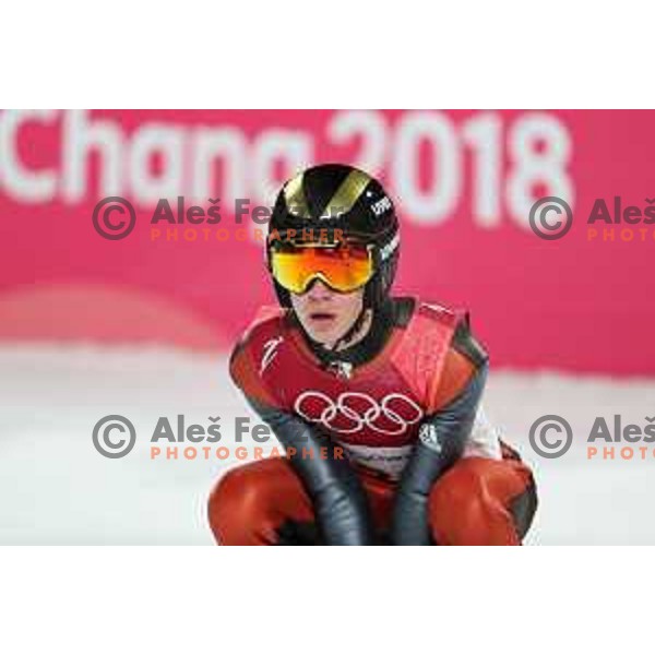Ski jumping Normal Hill competition during PyeongChang 2018 Winter Olympic Games, South Korea on February 10, 2018