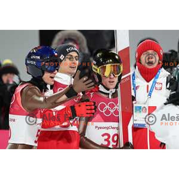 Ski jumping Normal Hill competition during PyeongChang 2018 Winter Olympic Games, South Korea on February 10, 2018