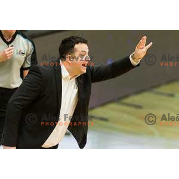 Damir Grgic, head coach of team Slovenia during Women’s EuroBasket 2019 Qualifiers basketball match between Slovenia and France, played in Arena Gimnazija Celje-Center, Celje, Slovenia on Februry 10, 2018