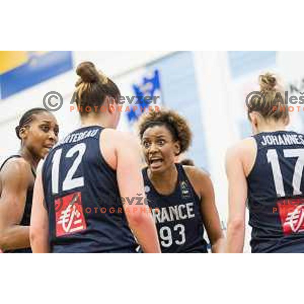 Diandra Tchatchouang of team France in action during Women’s EuroBasket 2019 Qualifiers basketball match between Slovenia and France, played in Arena Gimnazija Celje-Center, Celje, Slovenia on February 10, 2018