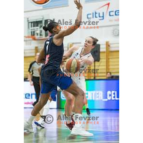 Zala Friskovec of team Slovenia in action during Women’s EuroBasket 2019 Qualifiers basketball match between Slovenia and France, played in Arena Gimnazija Celje-Center, Celje, Slovenia on February 10, 2018