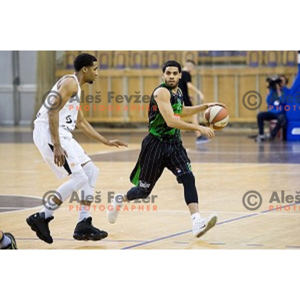 in action during ABA Liga basketball match between Petrol Olimpija and Partizan, Tivoli, Ljubljana, Slovenia on February 10, 2018