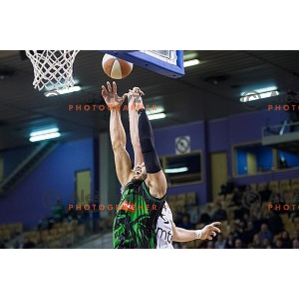 in action during ABA Liga basketball match between Petrol Olimpija and Partizan, Tivoli, Ljubljana, Slovenia on February 10, 2018