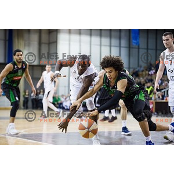 in action during ABA Liga basketball match between Petrol Olimpija and Partizan, Tivoli, Ljubljana, Slovenia on February 10, 2018