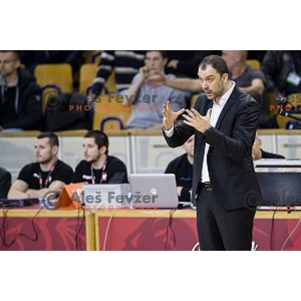 in action during ABA Liga basketball match between Petrol Olimpija and Partizan, Tivoli, Ljubljana, Slovenia on February 10, 2018