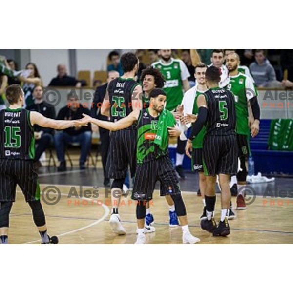 in action during ABA Liga basketball match between Petrol Olimpija and Partizan, Tivoli, Ljubljana, Slovenia on February 10, 2018