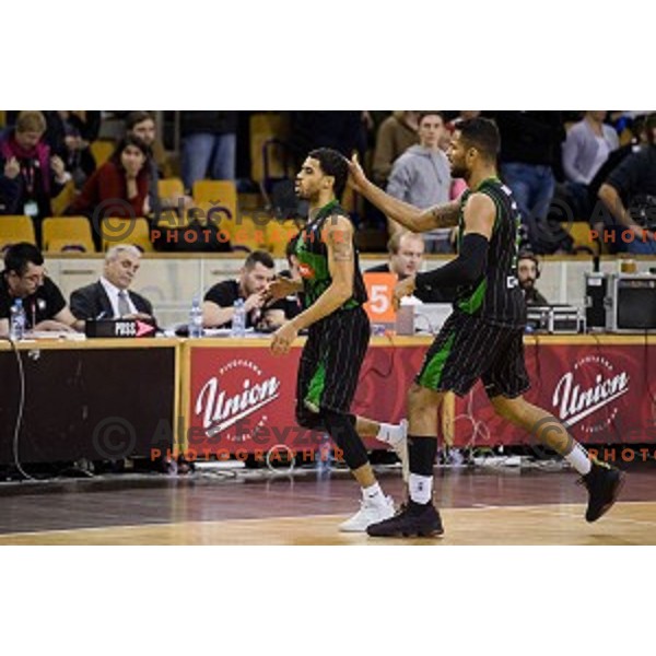 in action during ABA Liga basketball match between Petrol Olimpija and Partizan, Tivoli, Ljubljana, Slovenia on February 10, 2018
