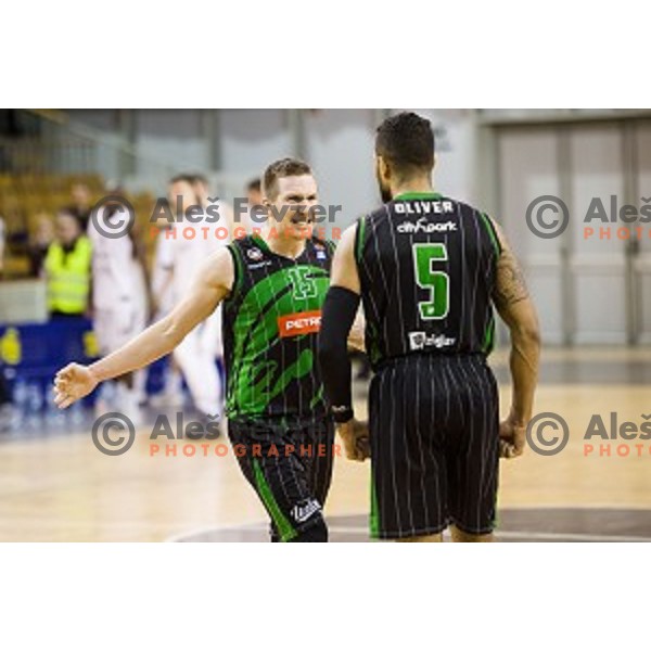 in action during ABA Liga basketball match between Petrol Olimpija and Partizan, Tivoli, Ljubljana, Slovenia on February 10, 2018