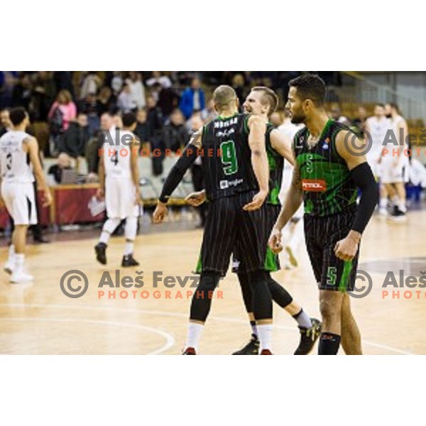 in action during ABA Liga basketball match between Petrol Olimpija and Partizan, Tivoli, Ljubljana, Slovenia on February 10, 2018