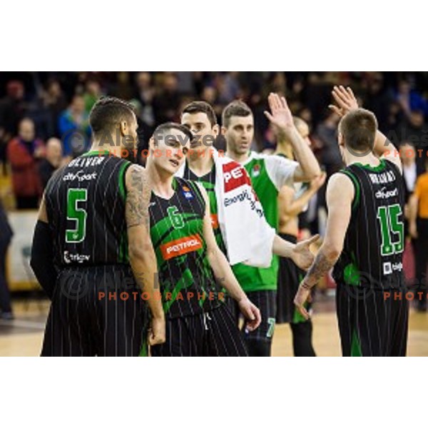 in action during ABA Liga basketball match between Petrol Olimpija and Partizan, Tivoli, Ljubljana, Slovenia on February 10, 2018